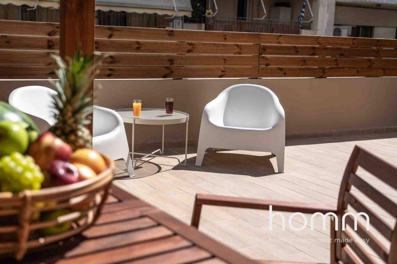 Nemeseos 1St Floor Homm Apartment With Roof Garden And Wading Pool Atenas Exterior foto